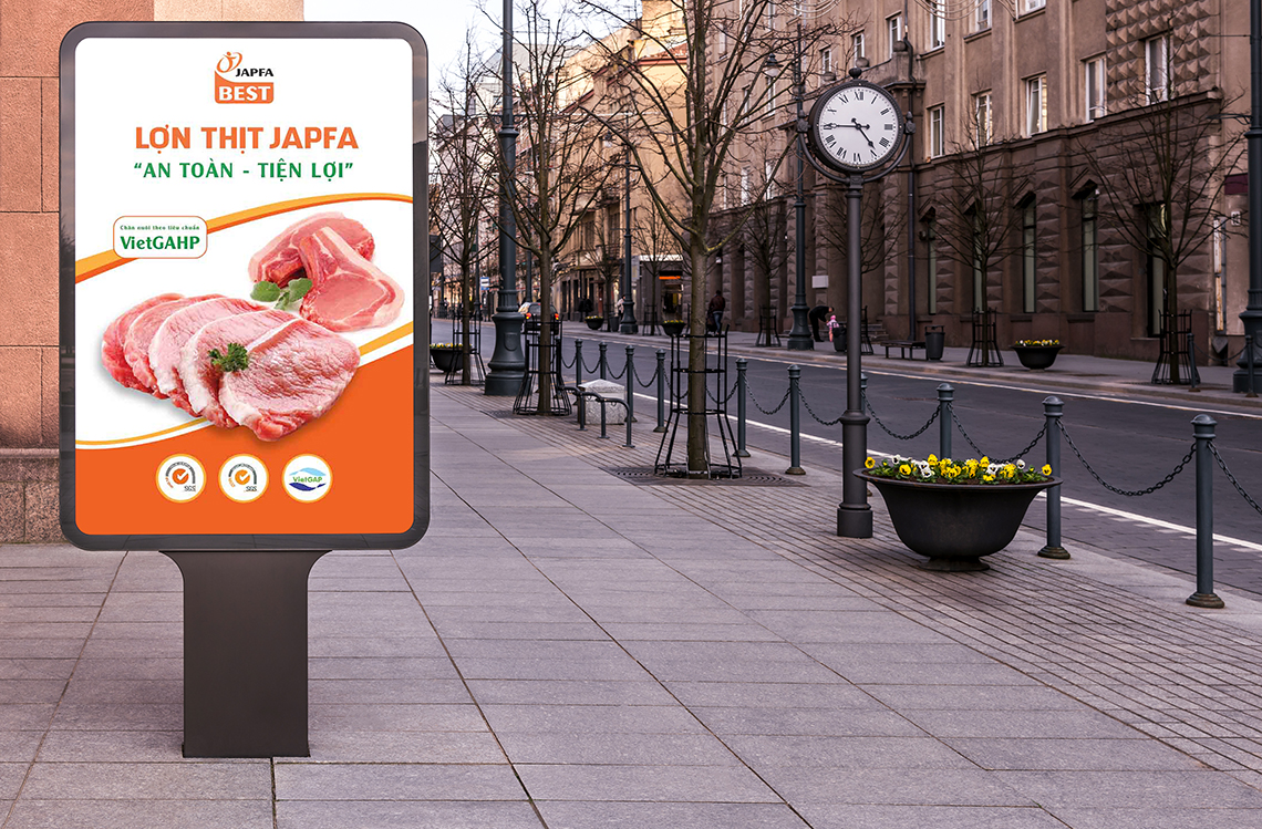 Japfa - Thiết kế hệ thống biển bảng, POSM các cửa hàng thuộc hệ thống Japfa